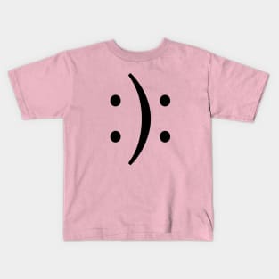 bipolar symbol black text Kids T-Shirt